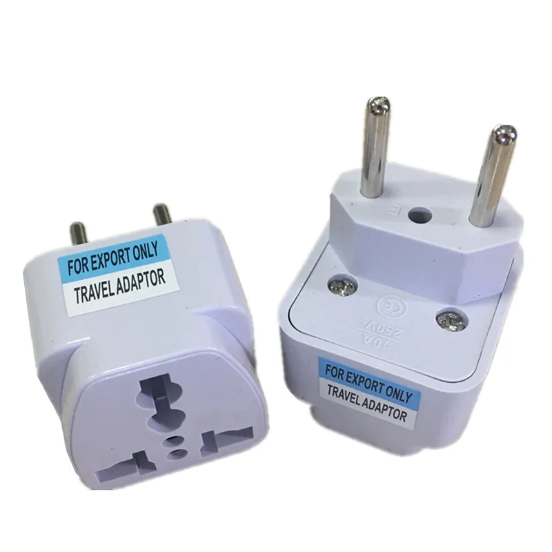 

2 Pin Home Household Travel Adapter AC Power Plug Converter Universal Wall Charger EU AU US UK to Brazil Italy Jack