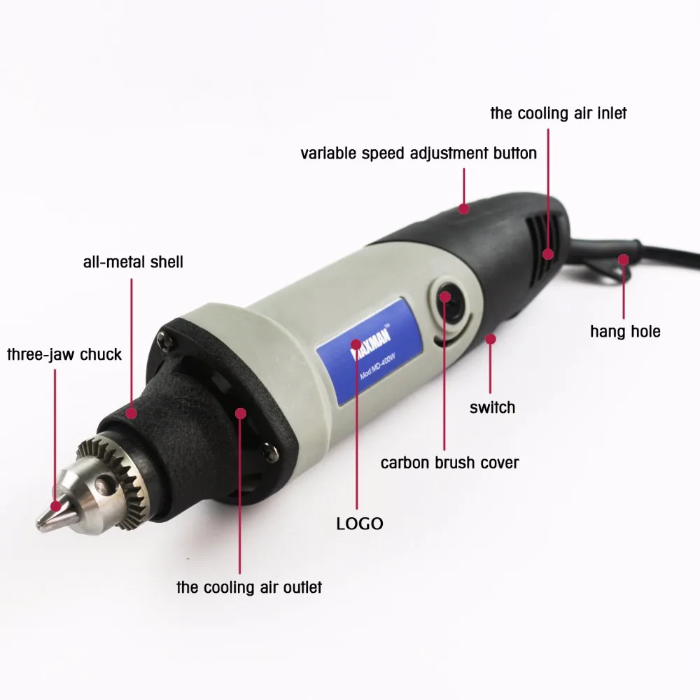 MAXMAN Dremel дрель электрическая мини-шлифовальная машина и скамья зажим и гибкий вал Многофункциональный Электрический вращающийся Электроинструмент набор