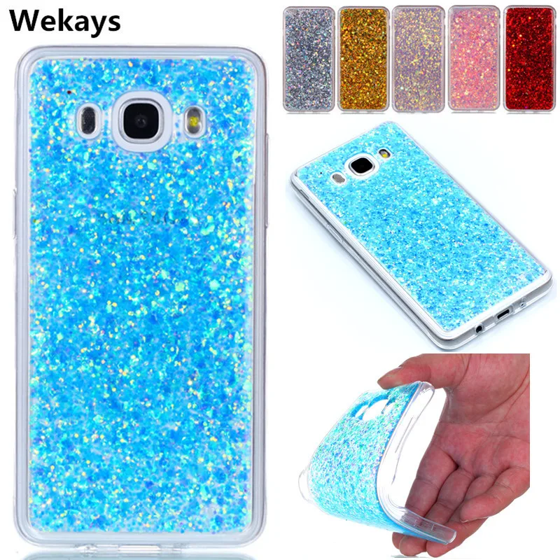 

Wekays Case For Samsung Bling Glitter Funda Brand Cases For Coque Samsung Galaxy J1 J3 J5 J7 2016 J120 J310 J510 J710 Cover Case