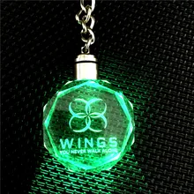 KPOP BTS WINGS YOU NEVER WALK ALONE Bangtan Boys LED Crystal Pendant Model Toy Gift 7021120