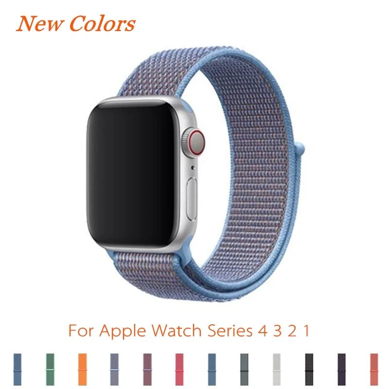 Спортивный ремешок для Apple Watch iwatch 38 мм 44 40 watch 3 4 нейлоновый браслет 2/1|Ремешки