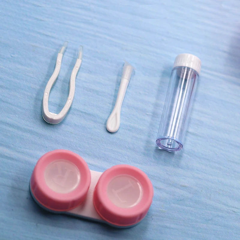 COLOUR_MAX Contact Lens Case With  Mirror Contact Lenses Colorful Eye Container