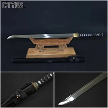 Echt Katana Schwerter Katana Sword Carbon Handmade Espada Ninja Ninja Sword Black Espada Katana Afiada Japanese Katanas Calidad