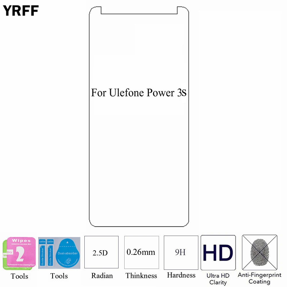 2 шт. 2.5D 0 25 мм 9H закаленное стекло защитная пленка для UleFone Power 3/3S бесплатные