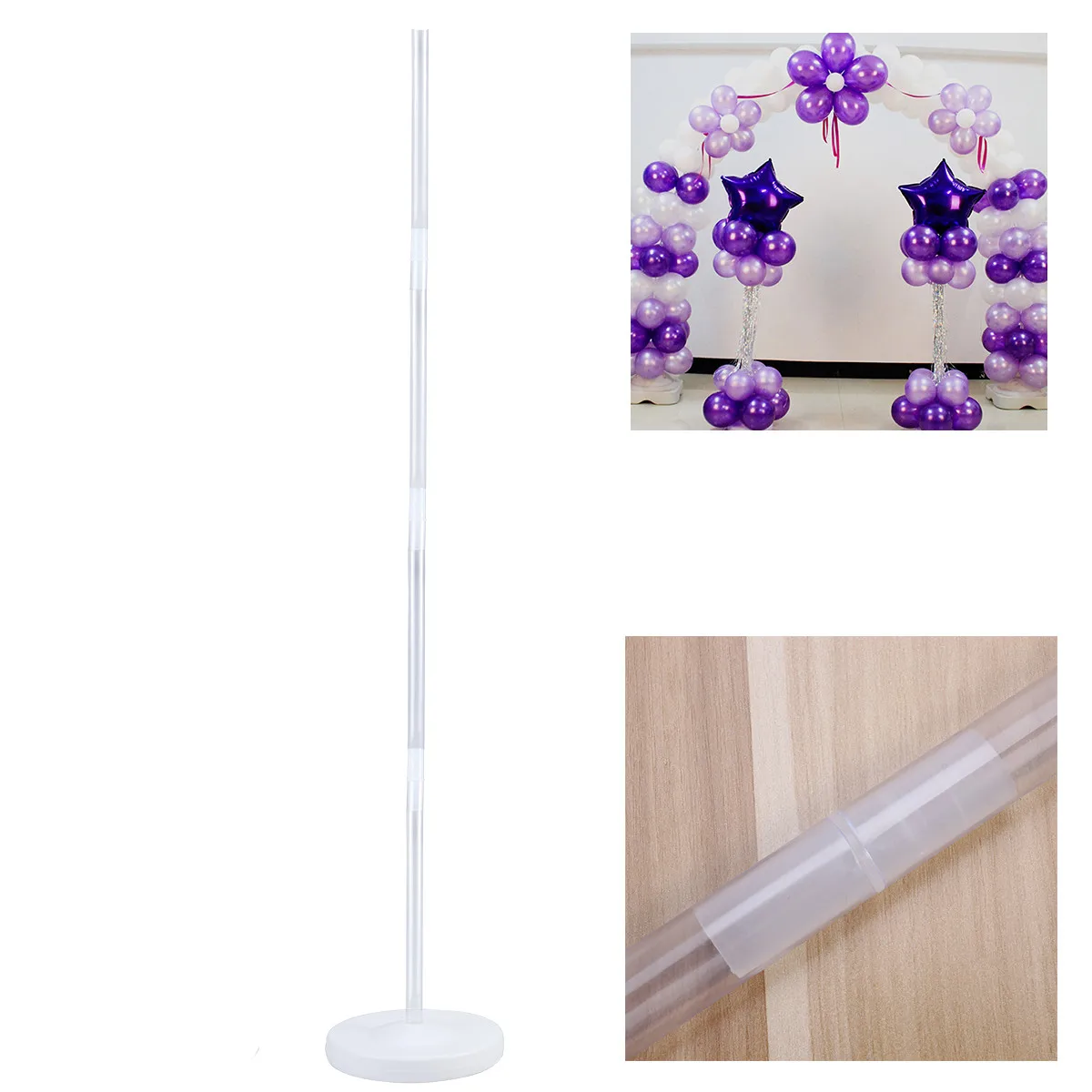 

1pcs Balloon Column Stand Kits Arch Stand With Frame Base And Pole For Wedding Party Decoration