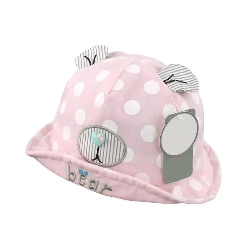 

1Pc Baby Hat Autumn Winter Baby Cap Boys Girls Toddler Cartoon Bucket Hats Caps Reversible Sun Hat UV Protection