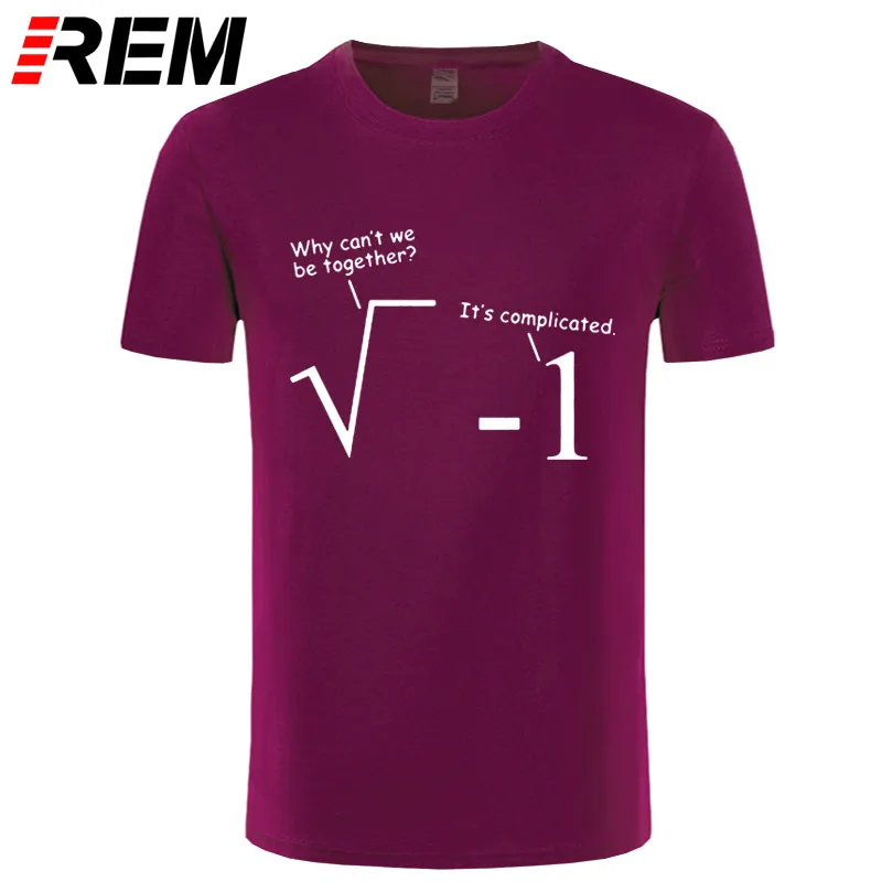 REM, летняя одежда для мужчин, Забавные футболки для мужчин, футболка с принтом Geek Mathematics Joke, хлопковые футболки с коротким рукавом в стиле хип-хоп размера плюс