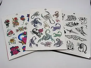 

18 Sheets Assorted Colorful Temporary Tattoos Stickers 170X120mm Arm Body Art