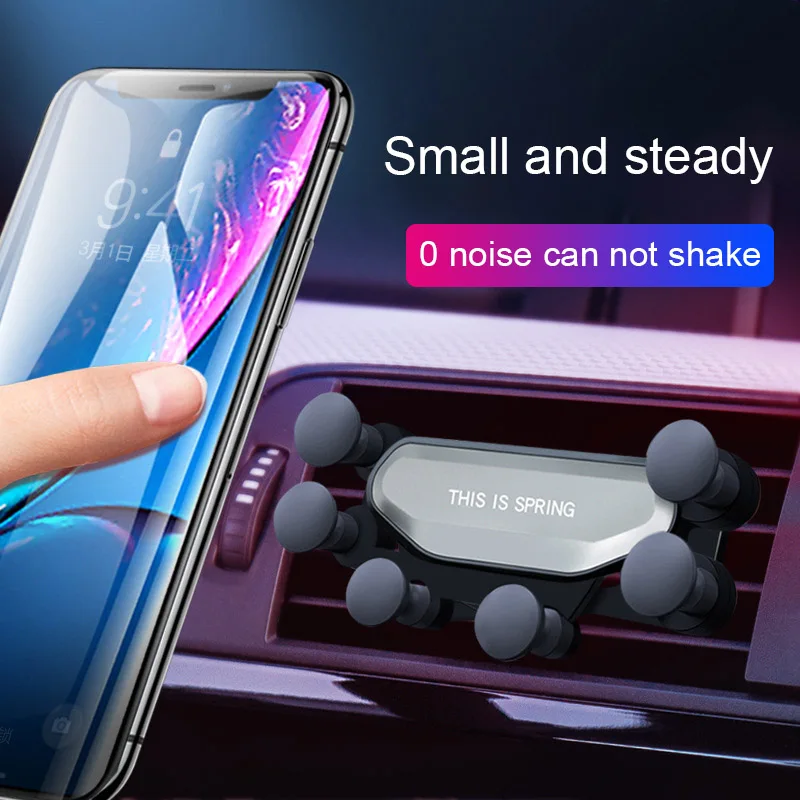 

Robotsky Universal Gravity Car phone Holder Phone Holder Stand For iPhone 8 X XS MAX Samsung S9 S8 Car Air Vent Mount Car Holder