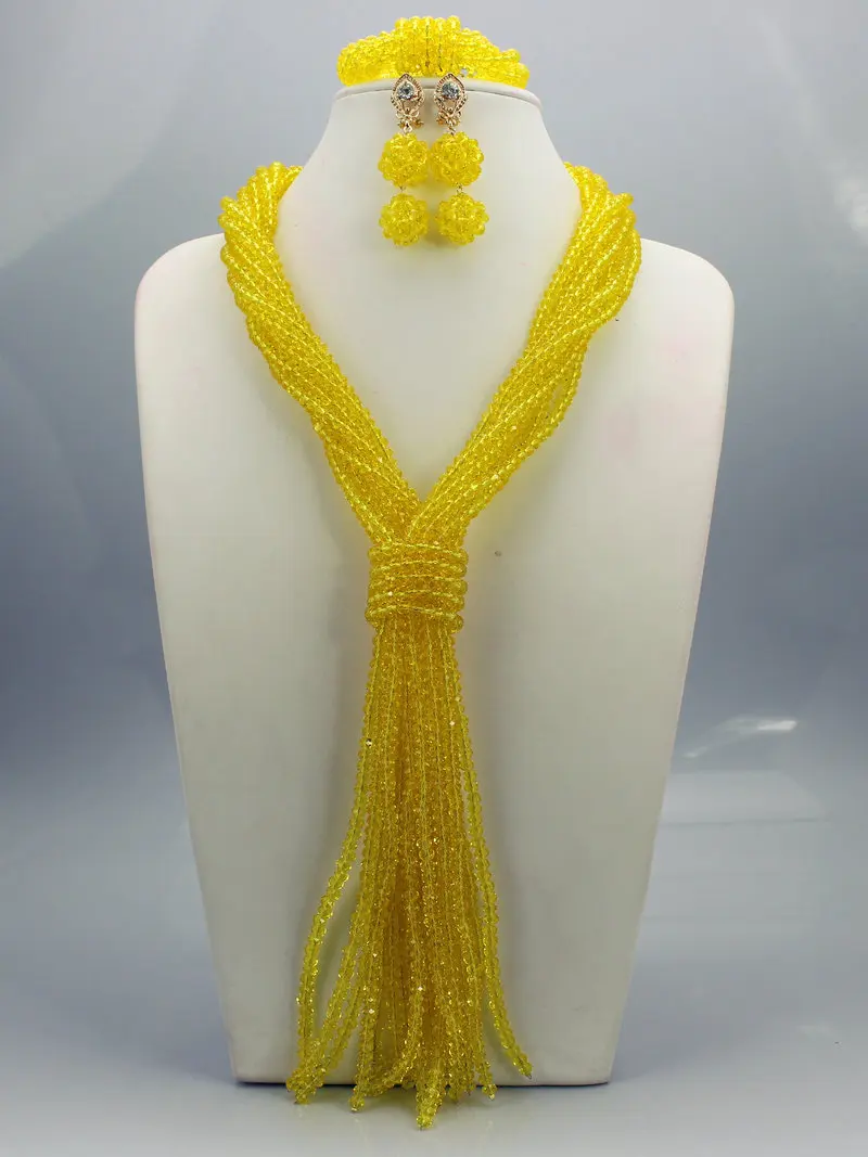 

Charming Nigerian Wedding Party African Beads Set Costume African Bridal Indian Light Green Jewelry Set Free Shipping C52-5