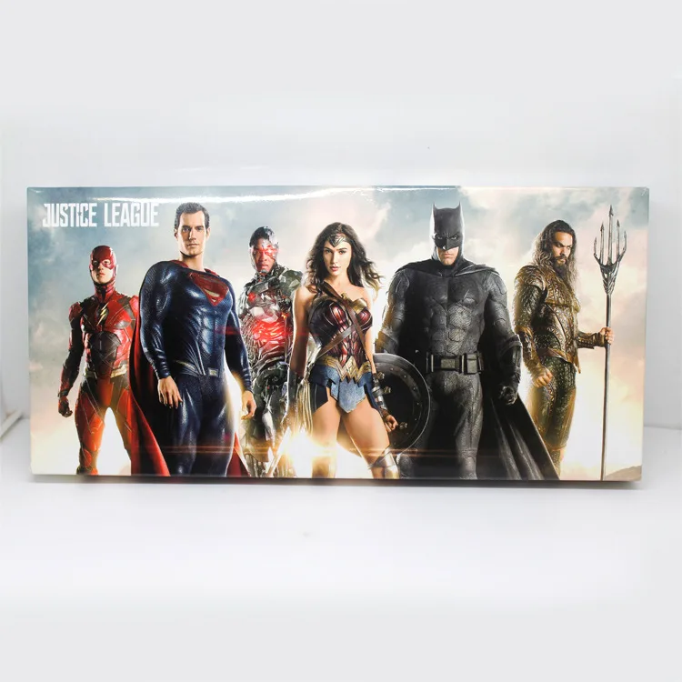 7 шт./компл. DC Лига Справедливости Супермен Чудо Женщина Бэтмен флэш Аквамен