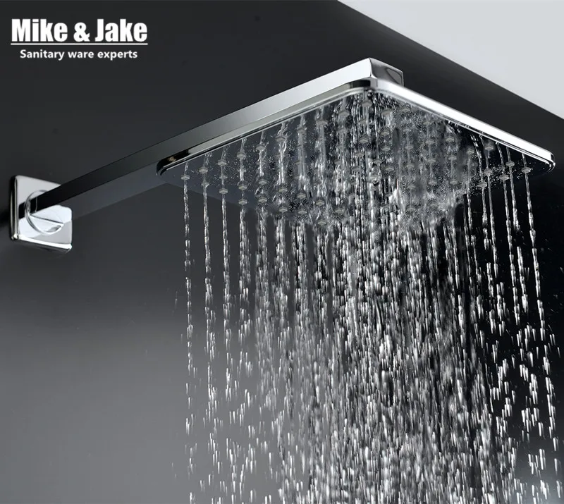 ABS 8 inch shower head with SUS 304 arm pipe Rainfall Shower head with
