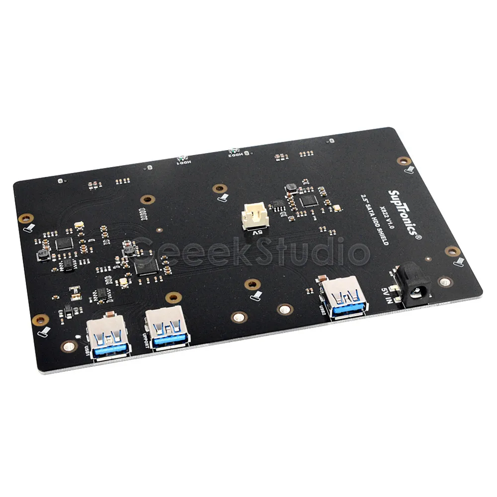 X822 двойной 2 5 &quotSATA HDD/SSD щит USB 3 0 Плата расширения адаптер питания для Raspberry Pi 1