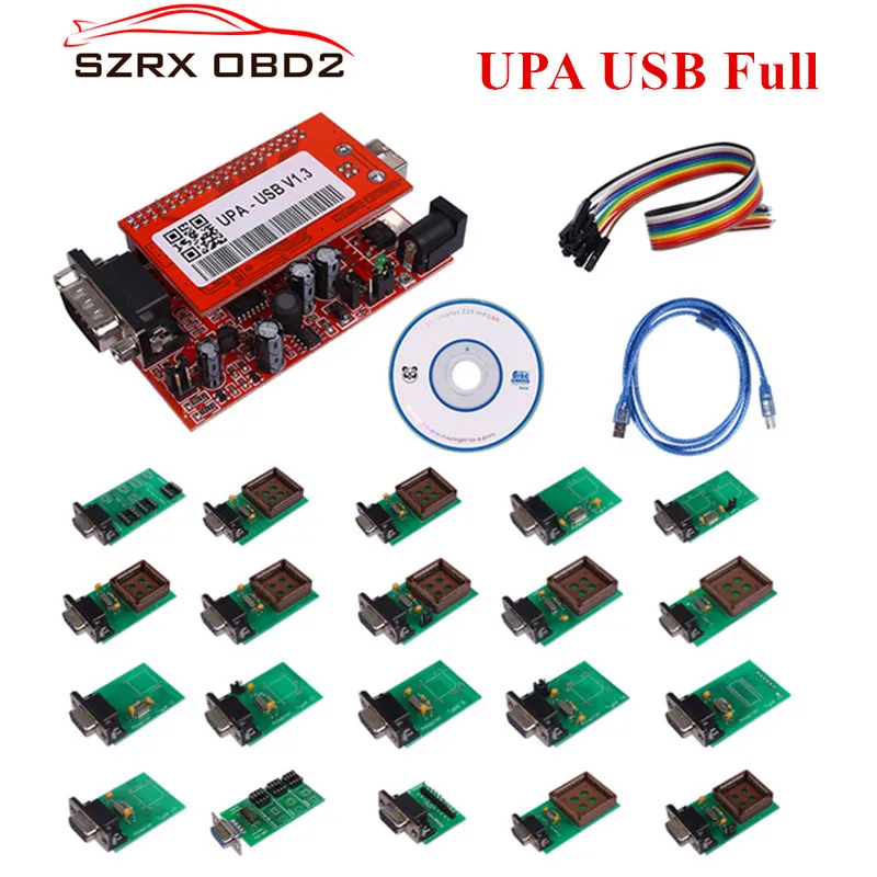 

ECU Programmer Newest UPA USB With Full Adaptors Auto ECU Chip Tunning Tool Support Multi-brand Cars Diagnostic Tool Free Ship