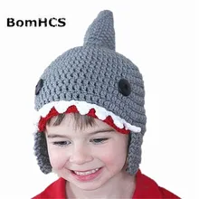 BomHCS детские шапки(для детей 1-3 лет) Monster Shrek Beanies забавные бейсболки с животными подарки на день рождения ручной работы теплые зимние Gorros