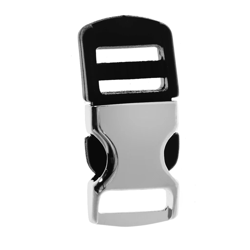 5x المعادن عالية الجودة الجانب فك إبزيمات ل Paracord أساور أسود + الفضة 32*15 مللي متر ل حزام