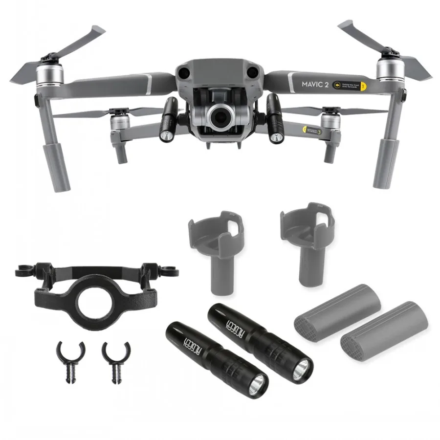 

LED Night Flight Lights LED Lamp Height Extender Landing Gear Leg for DJI MAVIC 2 Pro/Zoom Drone Accessories