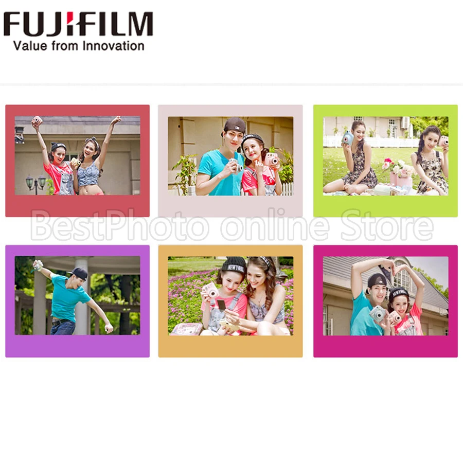 20/10 листов Fujifilm Fuji Instax Wide Film Плёнки радужной расцветки для цифровой фотокамеры Fuji Фотоаппарат моментальной печати 300/200/210/100/500AF polaroid фотобумага