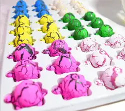 6 шт./лот черепаха оболочки животных яйца инкубационные воды-отек красочные Ранние развивающие игрушки подарочный набор растущий питомец