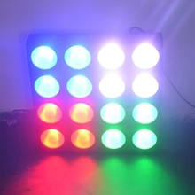 4X4 16 головок 16*30 Вт матричный светодиодный светильник Свадебная вечеринка освещение для вечеринок и дискотек RGB с эффектом DMX Освещение сцены 6 шт./лот