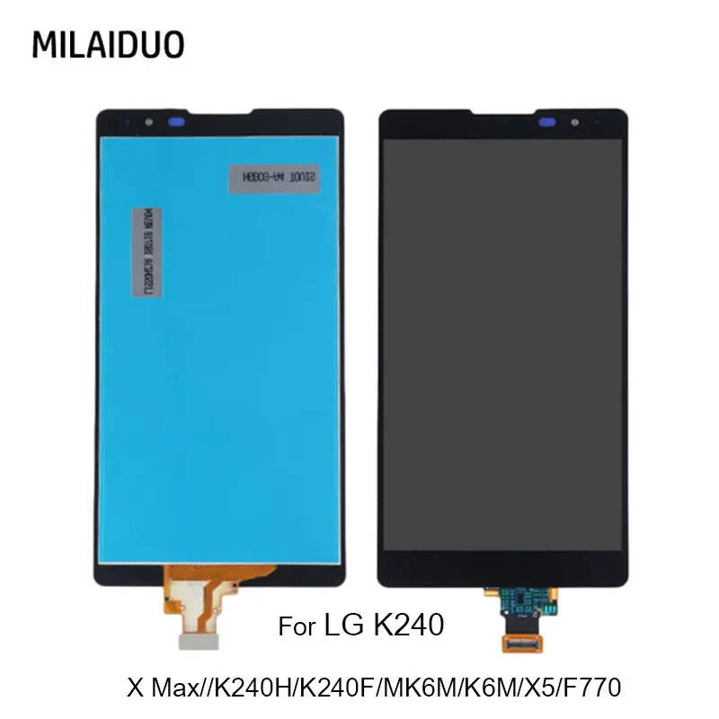 

LCD Display For LG X Max K240 K6M X5 F770 Touch Screen Digitizer Assembly Replacement Black White No/with Frame