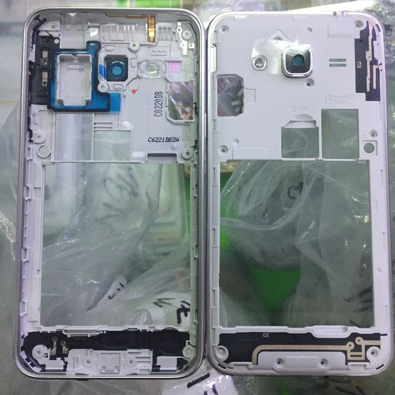 Двойной/одинарный средняя рамка Корпус Корпуса корпуса для Samsung Galaxy J3 2016 J320 J320F +