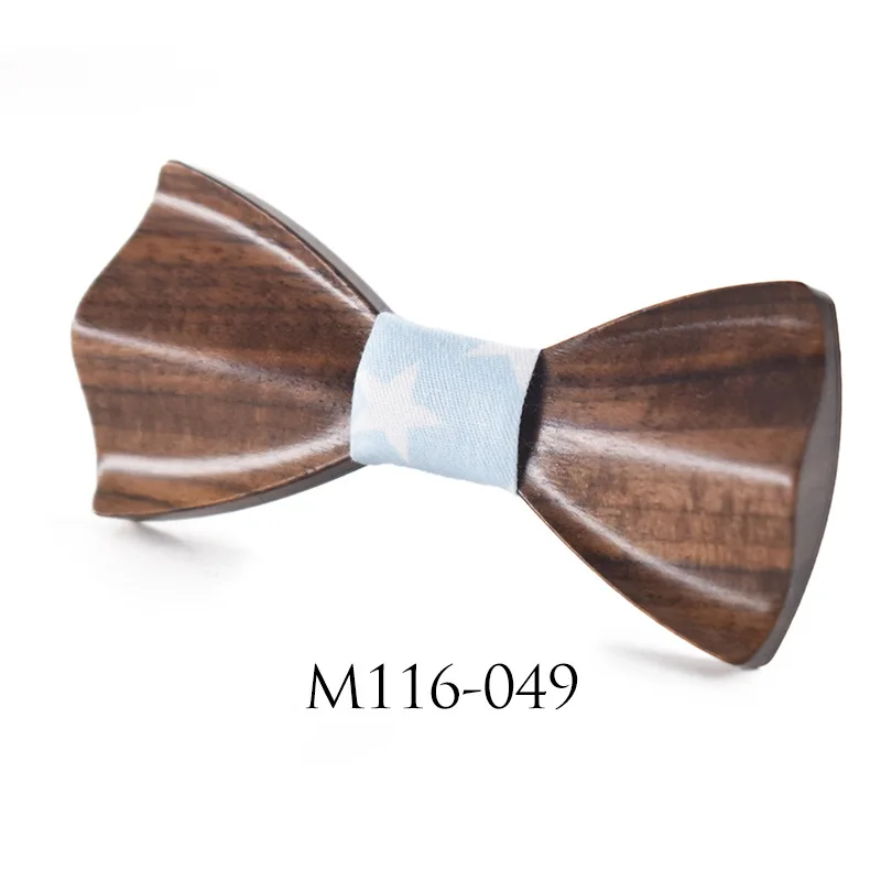 Стильный галстук Мужские аксессуары деревянный галстук-бабочка галстук тощий галстук мужские s подарки 3d ручной работы галстук-бабочка для взрослых и детей - Цвет: 116049
