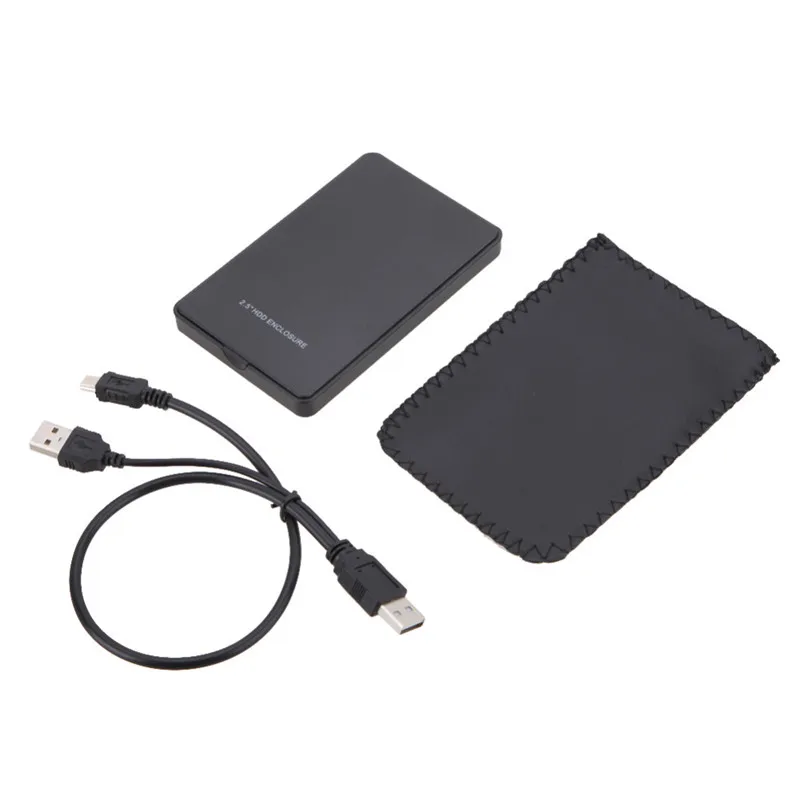 5 цветов 2,5 "USB 2,0 SATA HD Box 1 ТБ HDD жесткий диск внешний защитный корпус Поддержка до 2 ТБ передача данных резервного копирования Инструмент для ПК