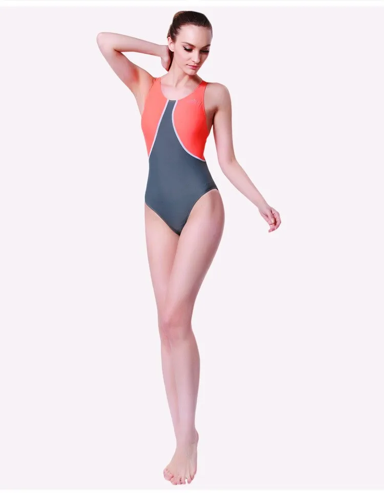 SBART сдельный тренировочный купальник для соревнований водонепроницаемый устойчивый к хлору женский купальник купальный костюм размера плюс