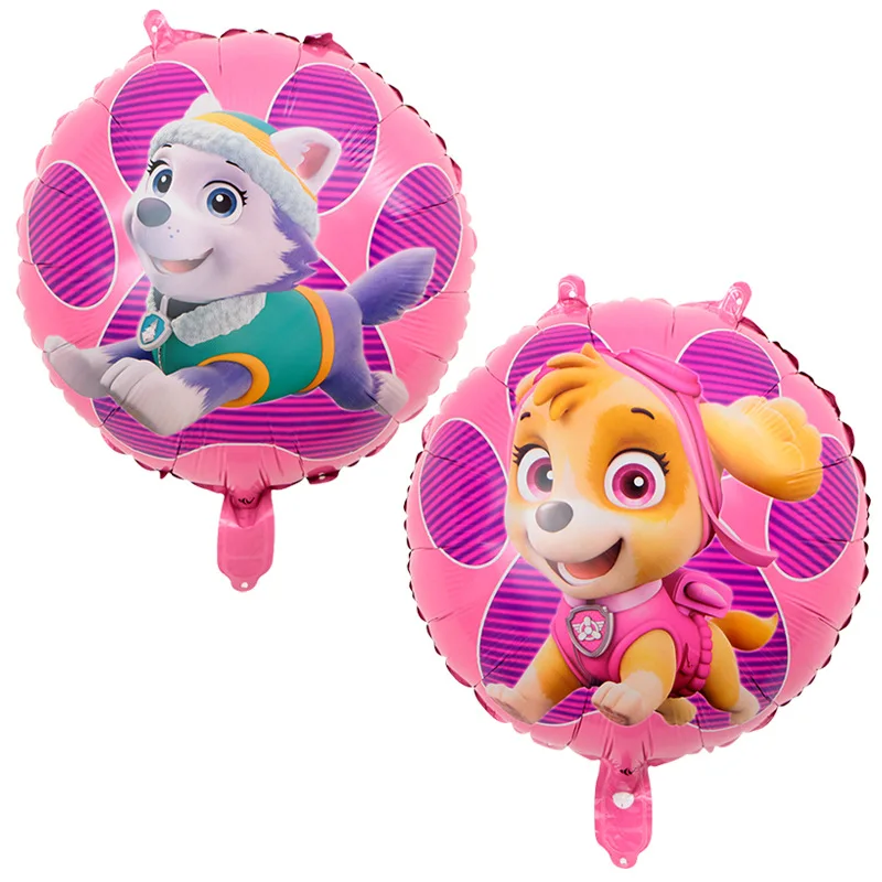 Новинка, Paw Patrol, украшение на день рождения, фигурки, игрушки, Paw Patrol, воздушные шары, вечерние, декор для комнаты, Чейз, Marshall, баллон, детские игрушки для девочек - Цвет: 01