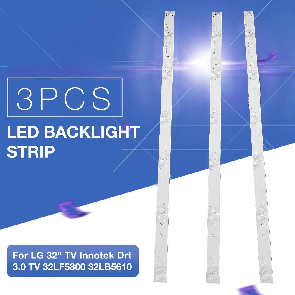 

3PCS LED Backlight Strip 6 lamp High Brightness Aluminum Substrate Quick Heat Dissipation Lamp For 32" LG LCD TV Innotek Drt 3.0
