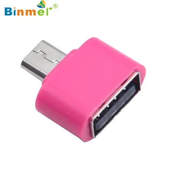 

Binmer 2017 Free shiping Micro USB To USB OTG Mini Adapter Converter For Android SmartPhone Sep 12