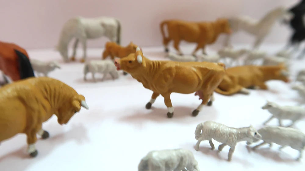 1/87 модель поезда хо масштаб животных, крупного рогатого скота, лошадей и овец миниатюры диорамы рис песок стол сцены микро все для макета