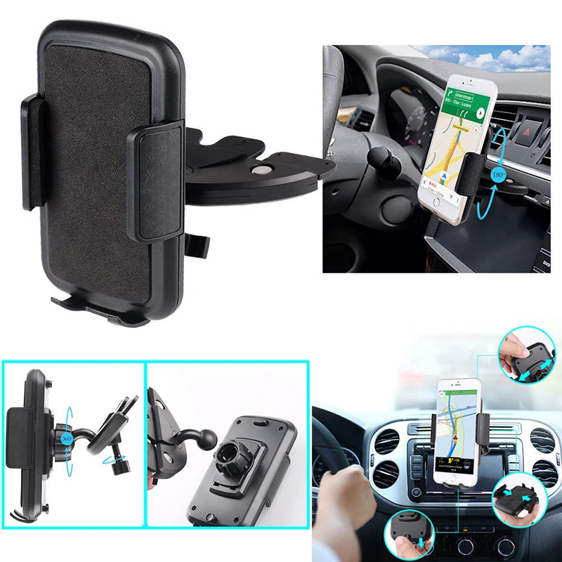 Автомобильный держатель для смартфона с CD слотом мобильного телефона GPS Iphone Samsung
