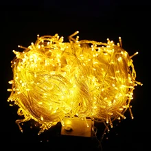 Высокое качество Водонепроницаемый 20 м 200LED светодиодные лампы Фея Света Струнные Праздничные огни для Рождество Свадьба украшения