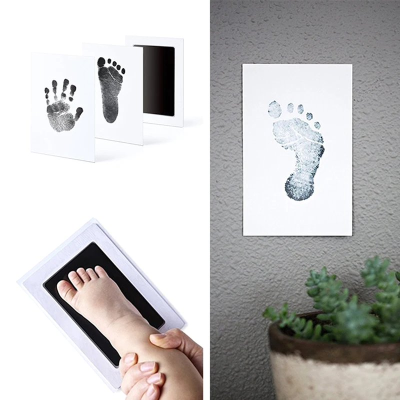 

Clean Inkless Touch Ink Pad Toddler Safe Non-Toxic Footprint Handprint Ink Pads Fashion Smart Mom Baby Items Souvenir