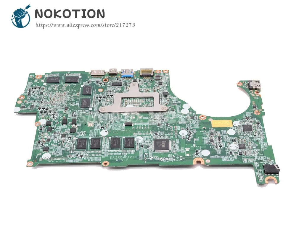 NOKOTION для acer aspire V5-573G Материнская плата ноутбука GT750M 4 г SR16Z I7-4500U Процессор DAZRQMB18F0 основная плата