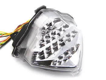 

Motorcycle Clear LED Tail Brake Lights Turn Signal Integrated For Yamaha YZF R1 2004 2005 2006