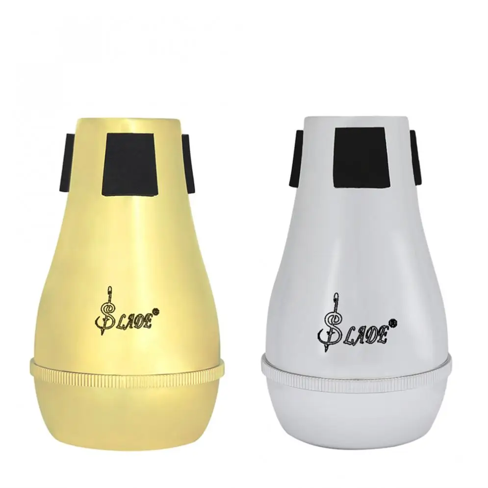 

Light-weight Practice Alto Tenor Trombone Trumpet Straight Mute Silencer Sourdine ABS Material Gold Silver Optional