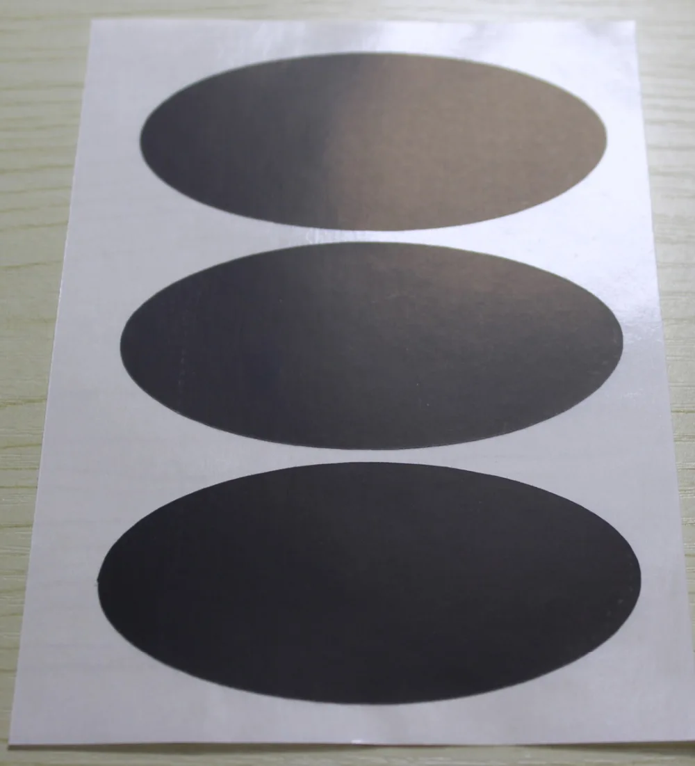 6.5x3.5cm Black Oval Sticker Labelsin Stickers from Home & Garden on