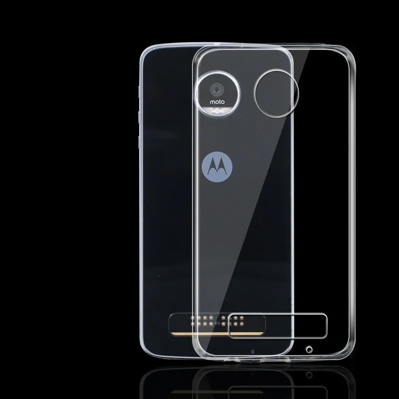 Для Moto Z ультра тонкий 0 3 мм мягкий прозрачный чехол из ТПУ ударопрочный для