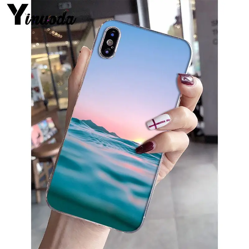 Yinuoda красивый мягкий силиконовый чехол для телефона из ТПУ с морскими волнами для iPhone X XS MAX 6 6s 7 7plus 8 8Plus 5 5S SE XR