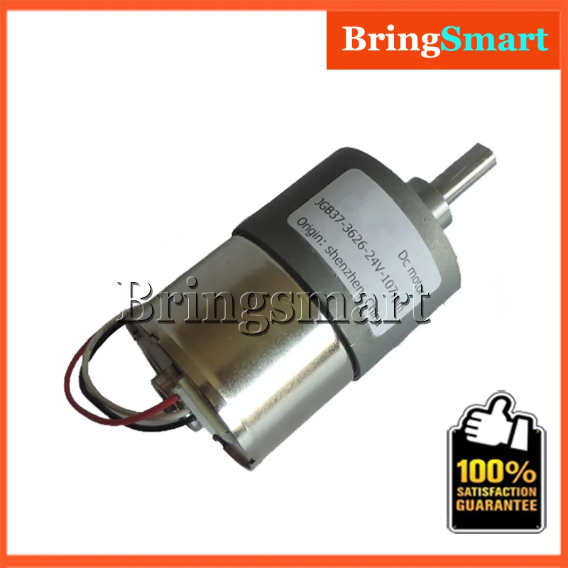 

Bringsmart JGB37-3626 Brushless DC Gear 24V DC Reducer Motor High Speed Low Noise High Torque 0.87-60kg.cm 12V 24V Mini Motor