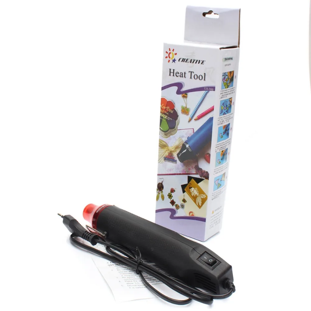 ALLSOME 220 V 300 W пистолет горячего воздуха для DIY с помощью электрического фена волос
