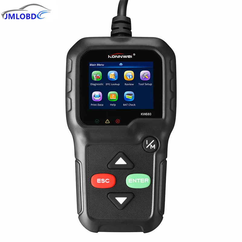 2018 KONNWEI KW680 OBD 2 ODB II Code Reader Scan Tool Full OBD2 Function Multi Languages Auto Scanner Diagnostic Tools Tester konnwei c mini bluetooth wireless wifi obd ii car auto diagnostic scan tools