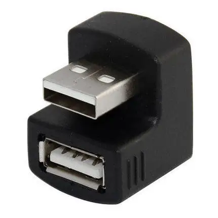 

360 angled usb a male plug to usb a female socket 360 degree usb gender changer
