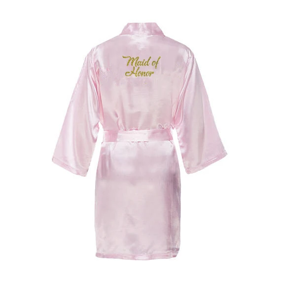 maid of honor C& Fung, платье подружки невесты, индивидуальные одинаковые халаты, подарок матери невесты, Халат - Цвет: maid of honor