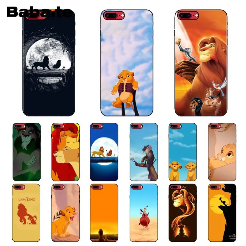 

Babaite The Lion King Luxury Unique Design Phone Cover for iPhone 8 7 6 6S Plus 5 5S SE XR X XS MAX Coque Shell