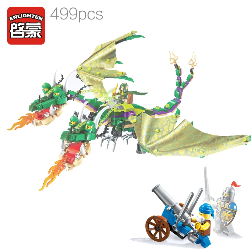 

Enlighten Models Building toy Compatible with Lego E2311 469pcs Dragon Blocks Toys Hobbies For Children Model Building Kits