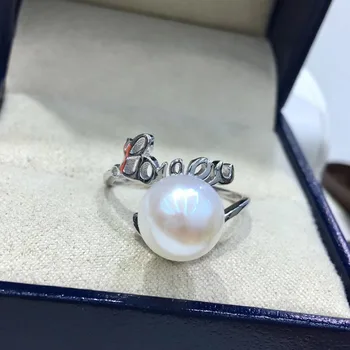 

LOVE YOU 925 Sterling Silver Adjustable Ring Findings Mounting Setting Parts Fittings for Pearls Jades Corals Stones Beads